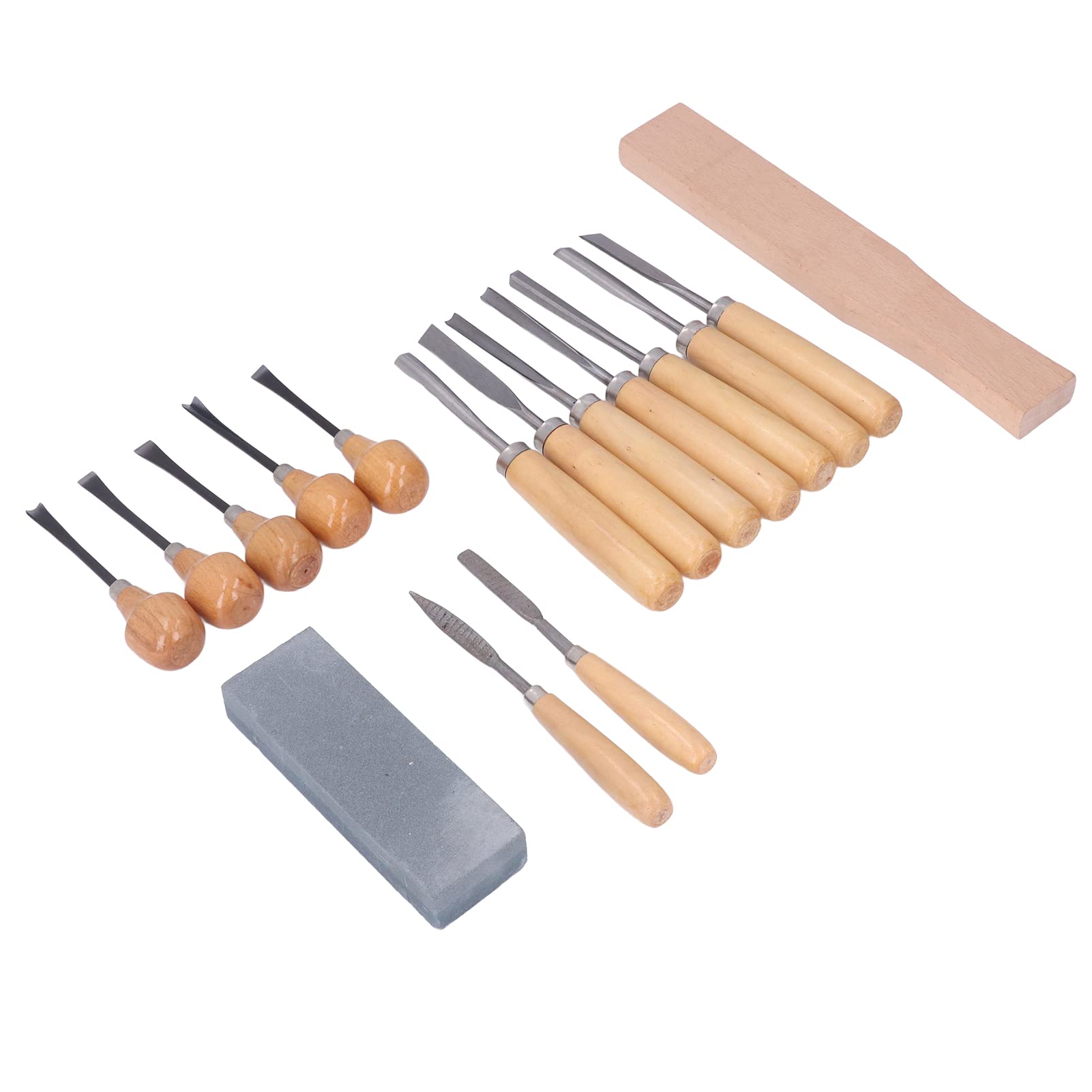 Juego de 16 Herramientas para Tallar Madera, Herramientas para Tallar, Juego de Cuchara Y Cuchillo para Carpintero de Escultura DIY