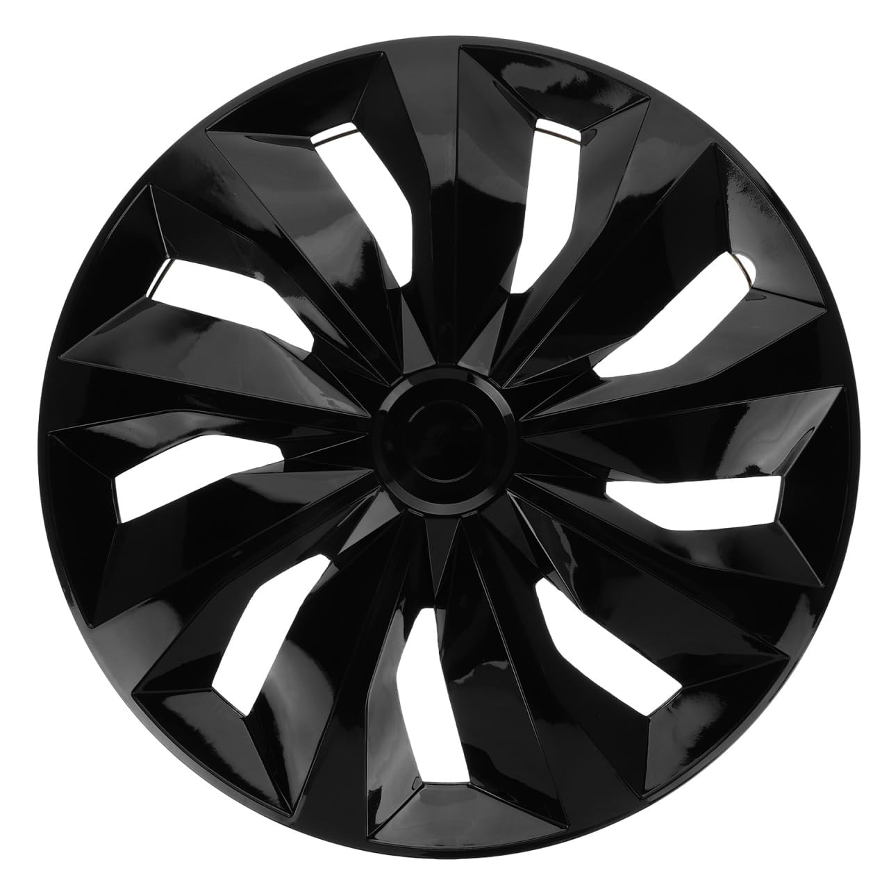 ULTECHNOVO Enjoliveurs Noirs 15 Pouces À Clipser Couvre-Jante De Roue Compatible Universel pour Voiture SUV Van Installation sans Outils Protection Durable