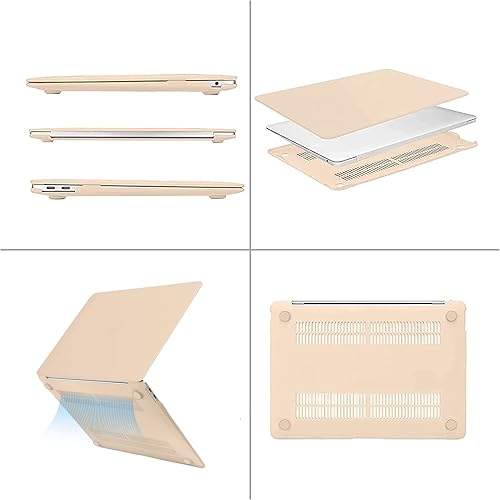 Vista 75 de MOSISO - Funda rígida y de plástico compatible con MacBook Air de 13 pulgadas versión 2022, 2021-2018, A2337 M1 A2179 A1932; con cubierta