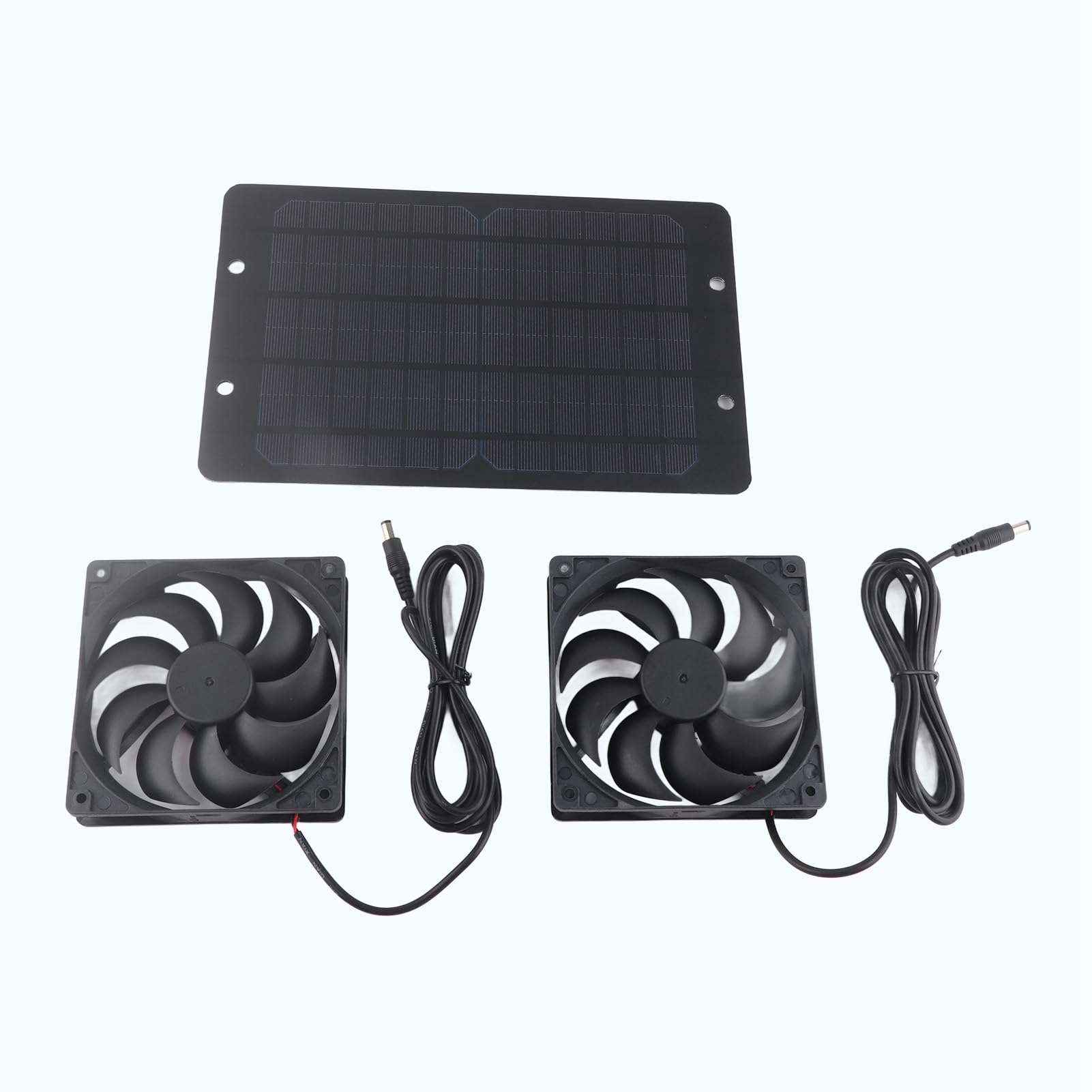 Solar Ventilator Gewächshaus Lüfter Mit Solarpanel Ventilator Mit Solar Solarpanel-Ventilator-Set, 10 W, 800 Ma, Solarbetriebener Ventilator Für Gewächshaus, Dual-Luftabsaugung, Außenlüftungsausrüstun