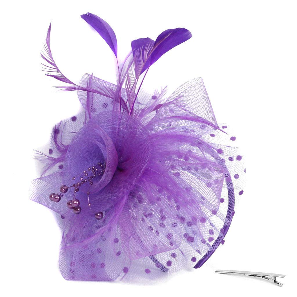 Amazon.com: Fascinators Hat Flower Tea Part? Hats for Women  display picture 3