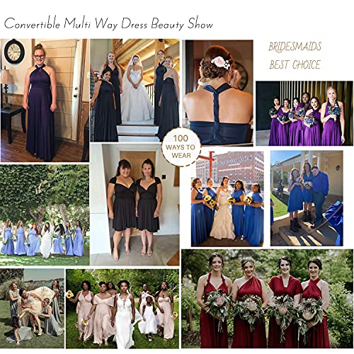 image for 72styles Bridesmaid Dress, Women's Multi - Way Dress Off Shoulder Brid