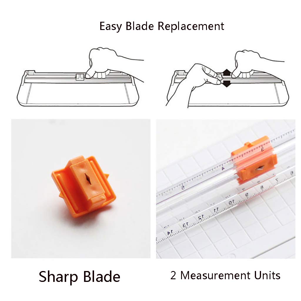 Amazon.co.jp: ポータブルペーパーカッター、12インチA4ペーパー