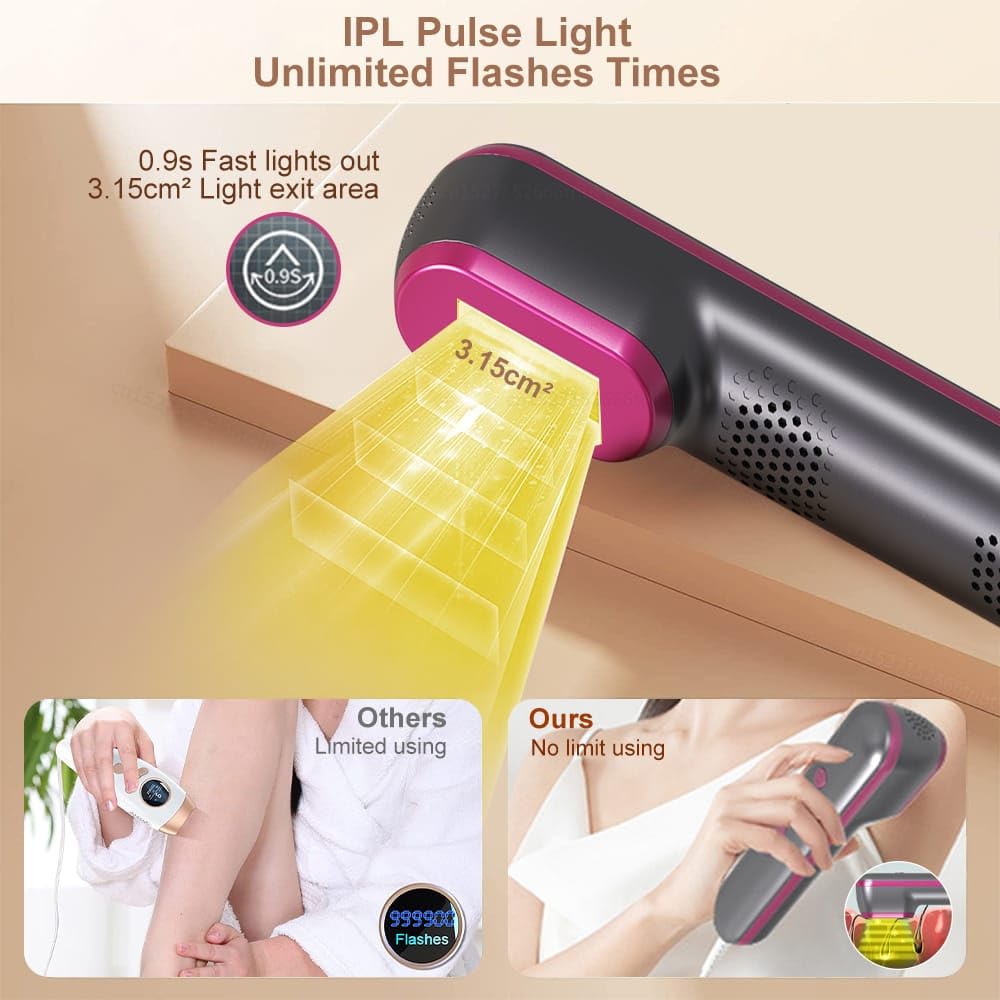 Depilator laserowy permanentny przyrząd do usuwania włosów na ciele dla kobiet mężczyzn bezbolesne nogi pod pachami Bilini Line IPL laserowe usuwanie włosów urządzenie elektryczne