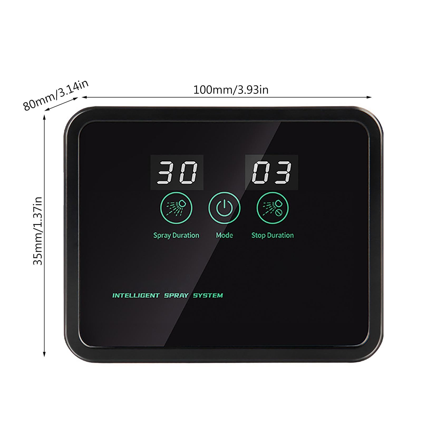 Humidificador automático para Reptiles | 80 x 100 x 35 mm | de nebulización para reptiles, humidificador de reptiles, LCD con función de temporización, para reptiles de anfibios