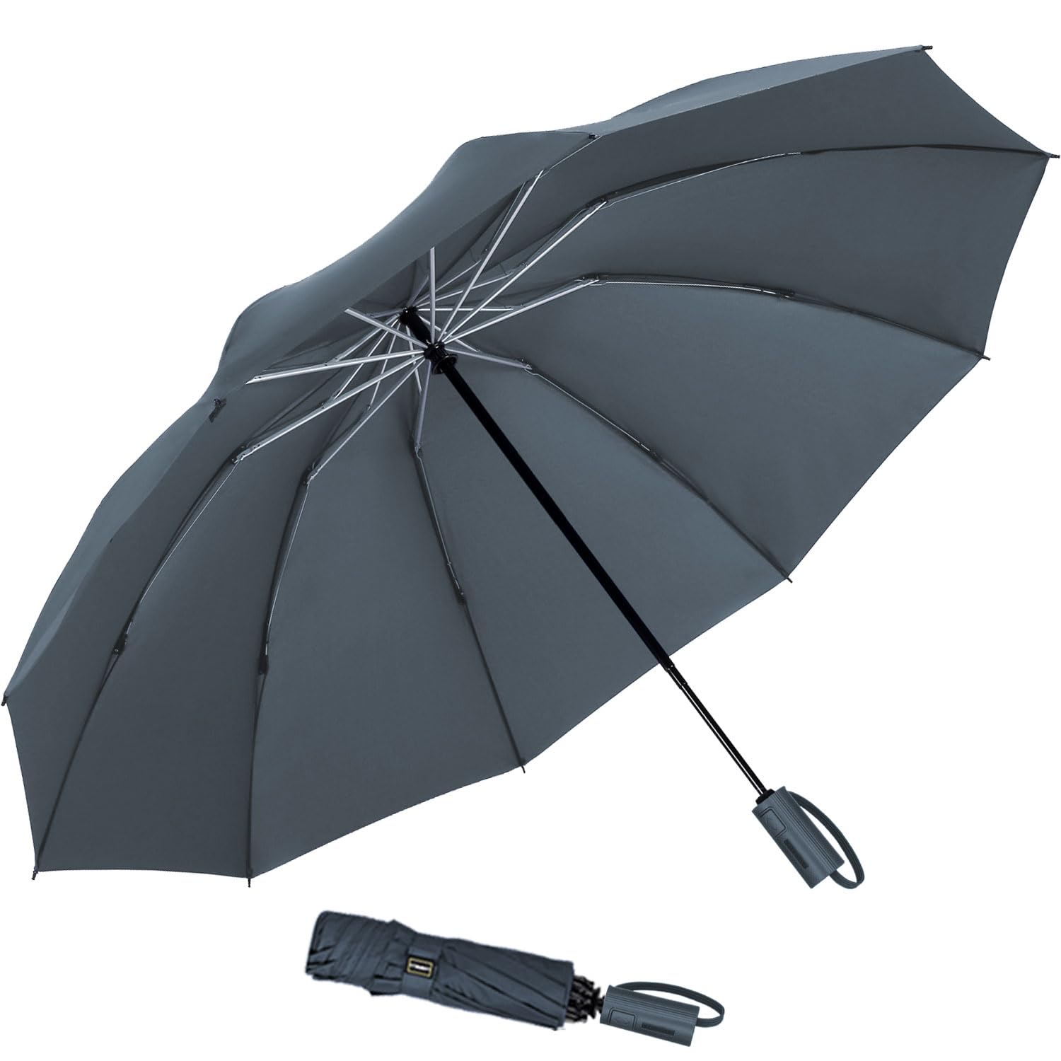 LANBRELLA Umbrella Windproof Compact Travel Umbrella Auto Open Close for Rain