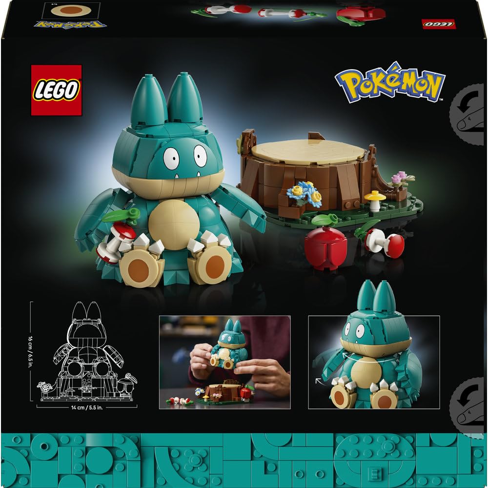 LEGO Pokémon Munchlax 72150 | Kolekcjonerska figurka Pokémona, zestaw konstrukcyjny dla dorosłych, prezent dla fana gry, gamingowa dekoracja, 757 elementów