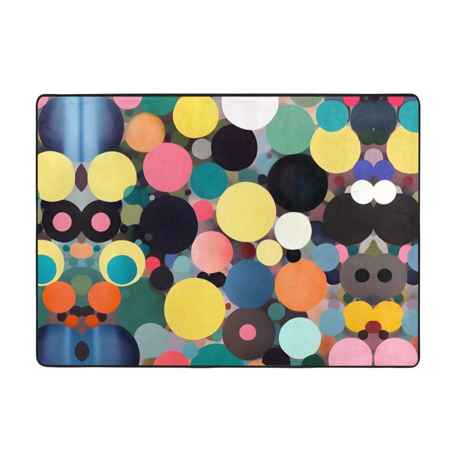 Tapis de sol anti-tache en flanelle 203x147 cm pour protéger et décorer votre chambre