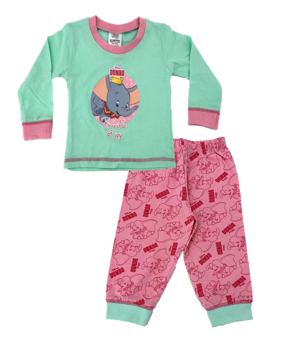 Disney Dumbo Baby Girl 2 Piece Pyjama Set 18-24 Months Multicolor