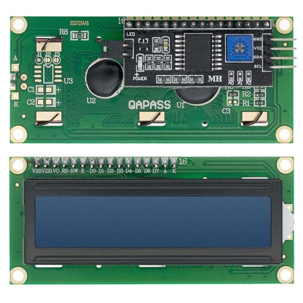10pcs 1602 LCD Display with TWI SPI Serial Interface Adapter 1602 LCD Display Blue Backlight