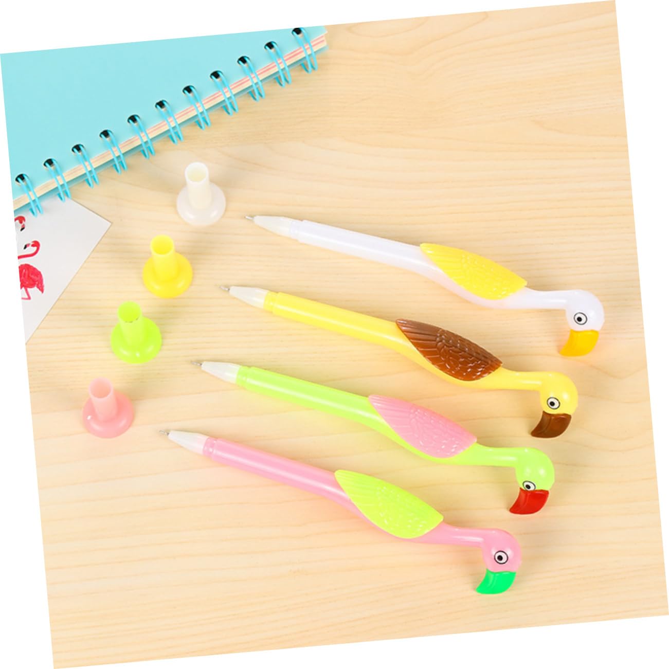 SHINEOFI 24piezas Bolígrafos De Gel Creativos De Flamenco Tinta Para Estudiantes Diseño Kawaii Escritura y Resistente Útiles De Oficina y Escolar