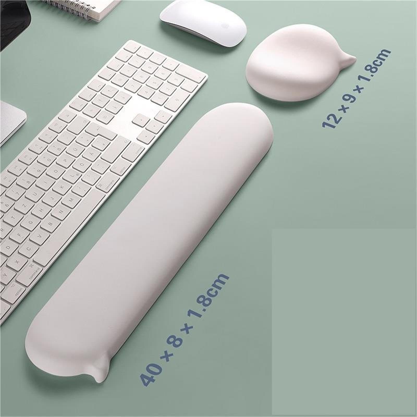 Tapis Souris Reposes-Poignets Protège-poignet en silicone Chat Bubble, tapis de souris, support clavier(Blue bubble hand rest)