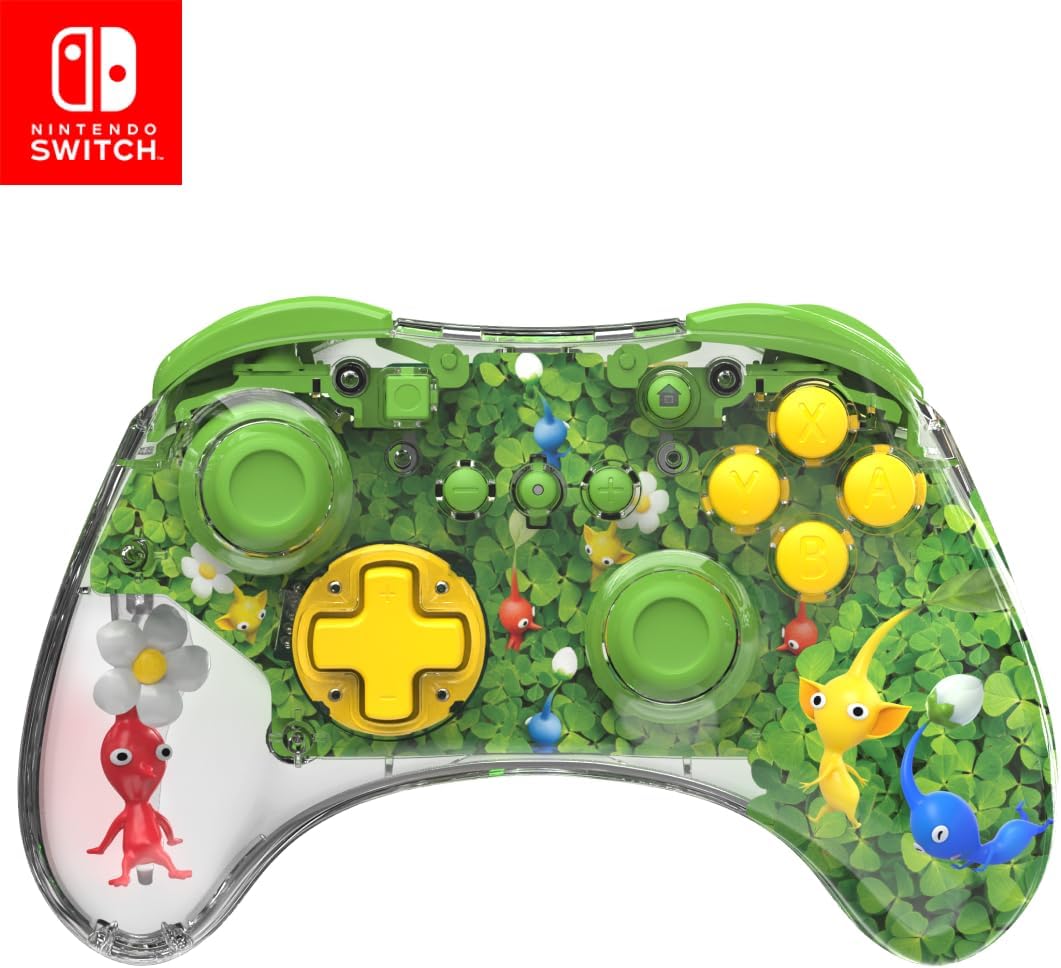 PDP REALMz Wireless Controller for Nintendo Switch/OLED - Pikmin 4: Pikmin Clover Patch