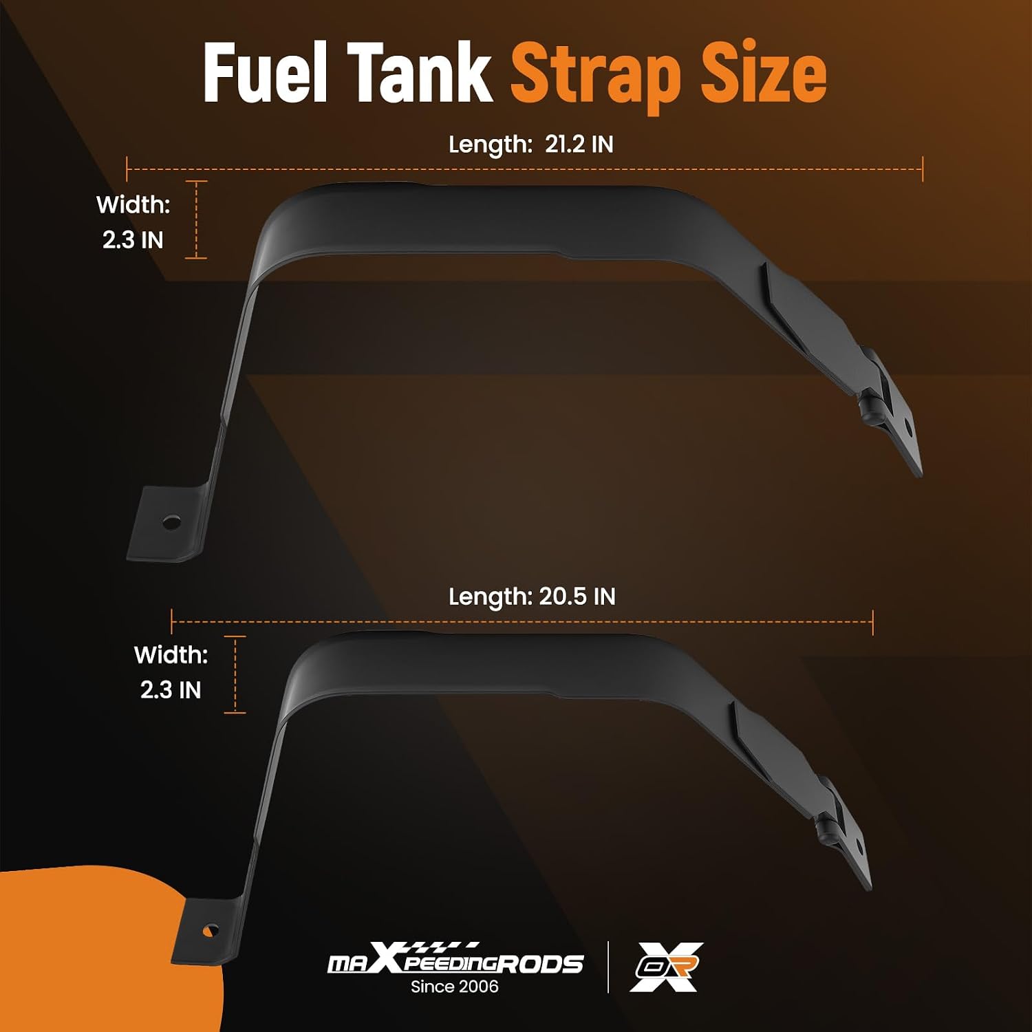 maXpeedingrods Fuel Tank Straps for Ford F250 1999-2010, F350 1999-2007, F450 2002 Super Duty Gas Tank Support Strap 578-329 578329 F81Z9054AA