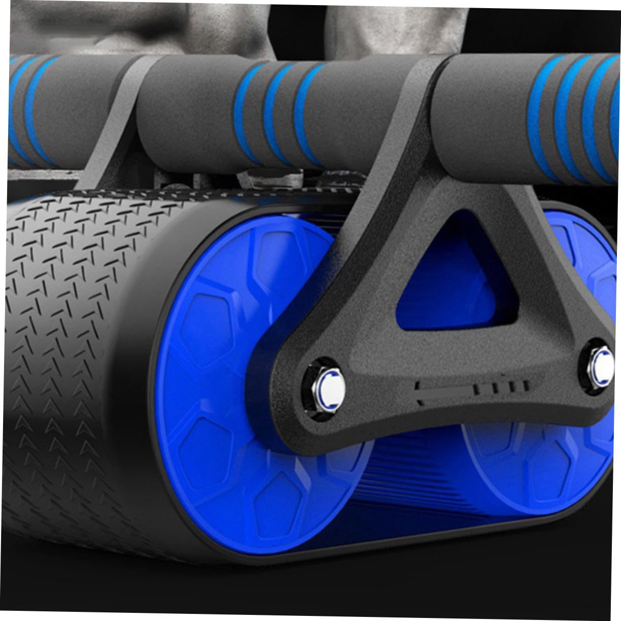 TOYANDONA Ruota Addominale Fitness con Impugnatura in Gomma Abs Design Ruota Spessa per Allenamento Core Completo Attrezzo Palestra Casa Uomo Donna Roller Addominali Silenzioso per Perdita