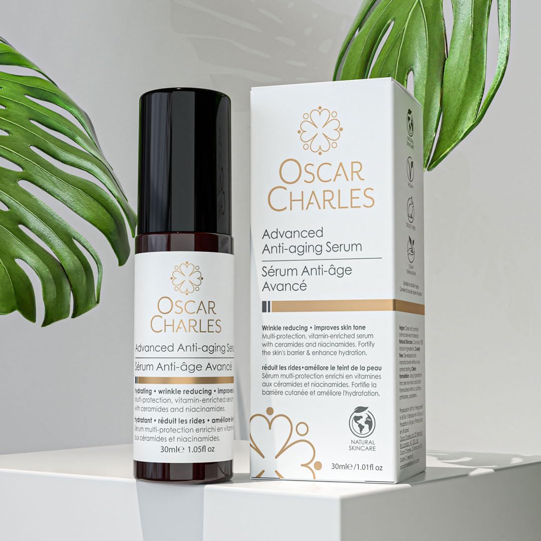 Oscar Charles Anti-Ageing Facial Serum with Vitamin C and Niacinamide, Natural Ingredients, Wrinkle Reducing - Image 3