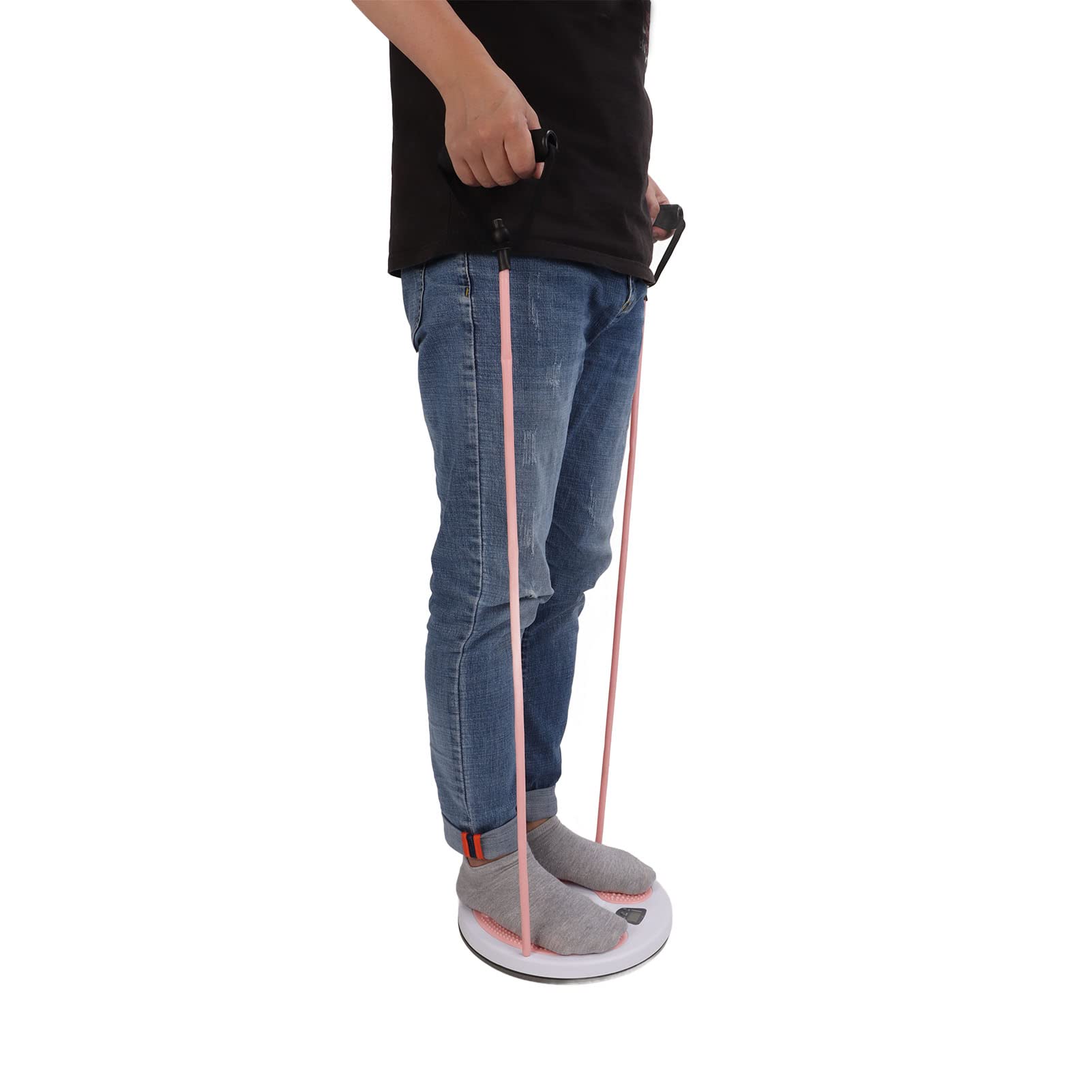 Fitness-Übungsscheibe für Core-Training Bauchtrainer mit Seil Gymnastikgerät für Taille und Hüfte Stabilisierung