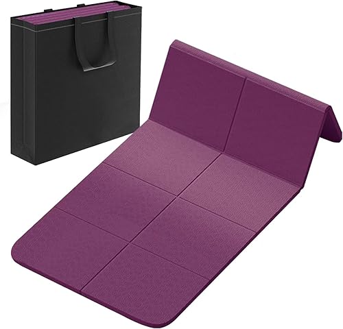 Miniatura 8 de Yoga Mat for Travel, Non-Slip Yoga Mat, Exercise Mat 1/4" Thick Yoga Mat Foldable, Perfect for Pilates, Outdoor & Travel, TPE Anti-Slip Yoga Mat