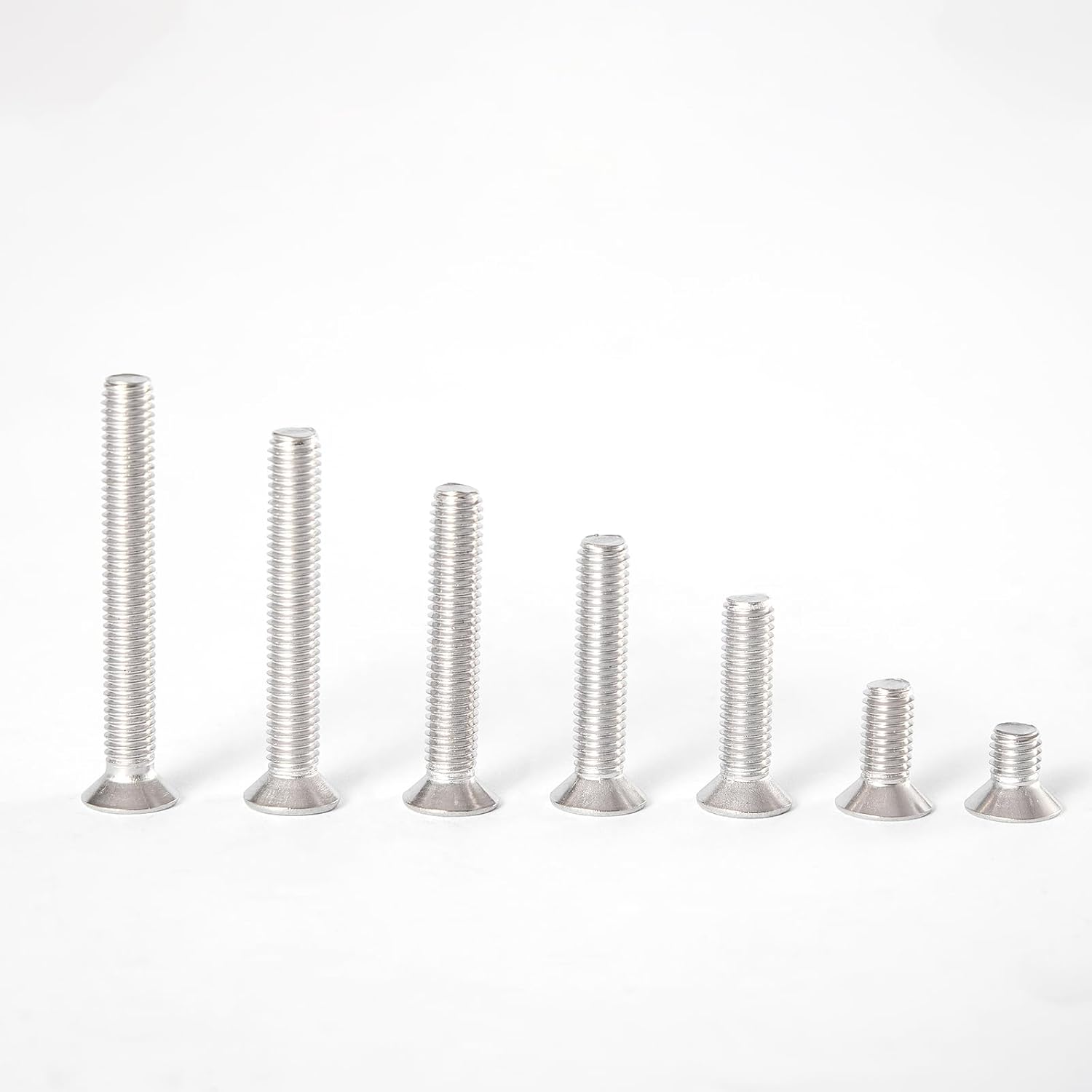 M6-1 x 12mm Phillips Flat Countersunk Head Machine Screws, 304 Stainless Steel, Full Thread Fasteners (30-Pack) - Electrical & Switch Plate Screws for Electronics & Hardware