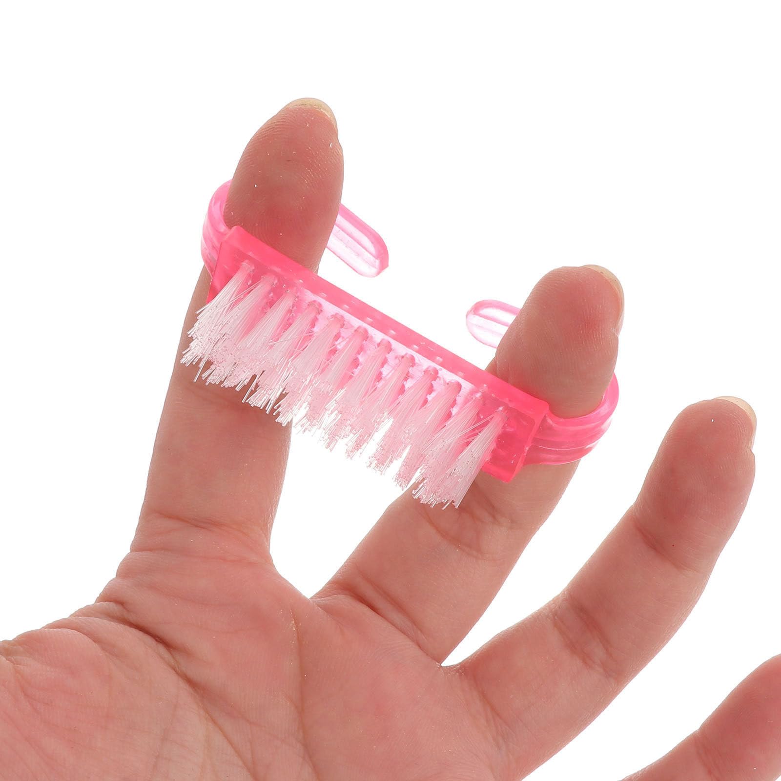 POPETPOP 200 Unidades Cepillo Mini de Uñas de Plástico Cerdas de Nylon,