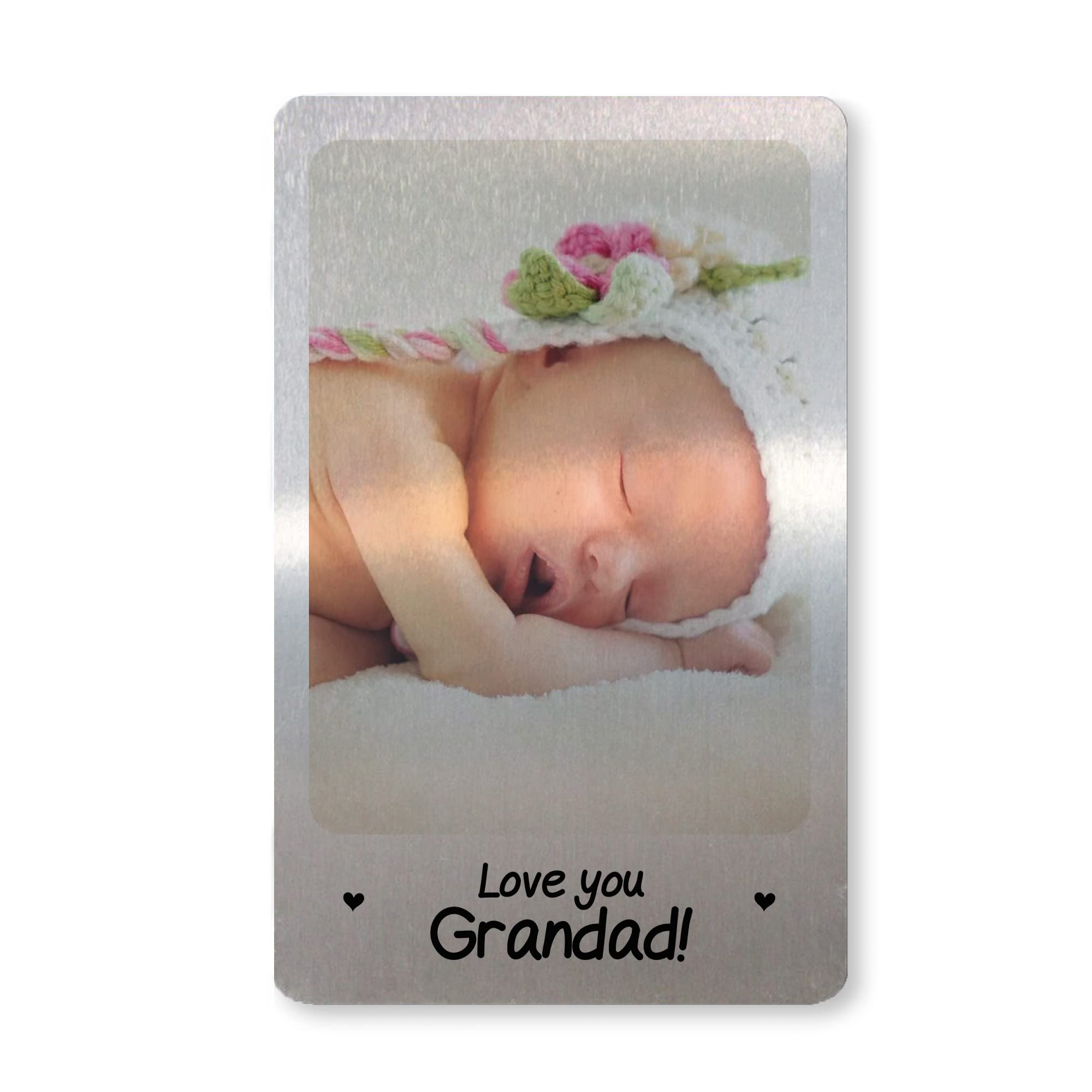 Novelty Gift For Grandad Personalised Metal Wallet Card Insert Birthday Xmas Gift For Him