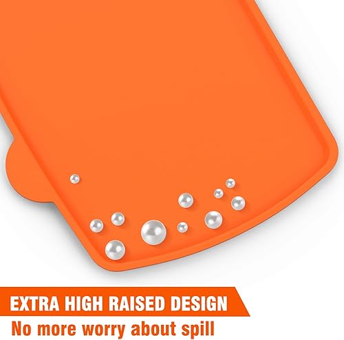 Miniatura 3 de MOFEEZ Alfombrilla de silicona para plancha Bella de 10.5 x 20 pulgadas, alfombrilla de silicona resistente de grado alimenticio, protege la plancha