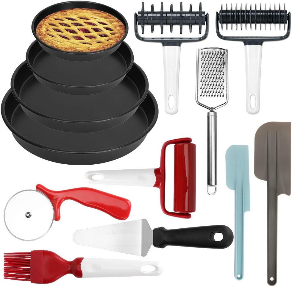 welltop Pizza Making Tool Kit 13Piece Pizza Utensils Set