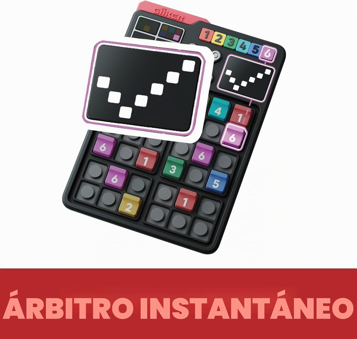 GiiKER Smart Sudoku - Juego de rompecabezas de sudoku original con 2500 desafíos para niños, rompecabezas mentales para niños, juegos de viaje, regalos de cumpleaños para niños y niñas