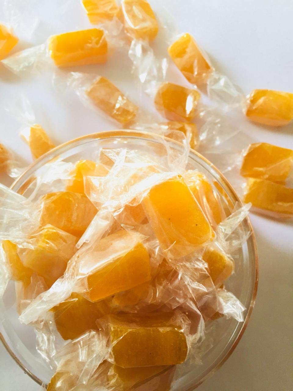 N'A Mango candy mango aam chew mouth watering candy tasty flavour mango| Aam Papad| Alphonso Mango Cubes Real Mango Candy (200 Gram)