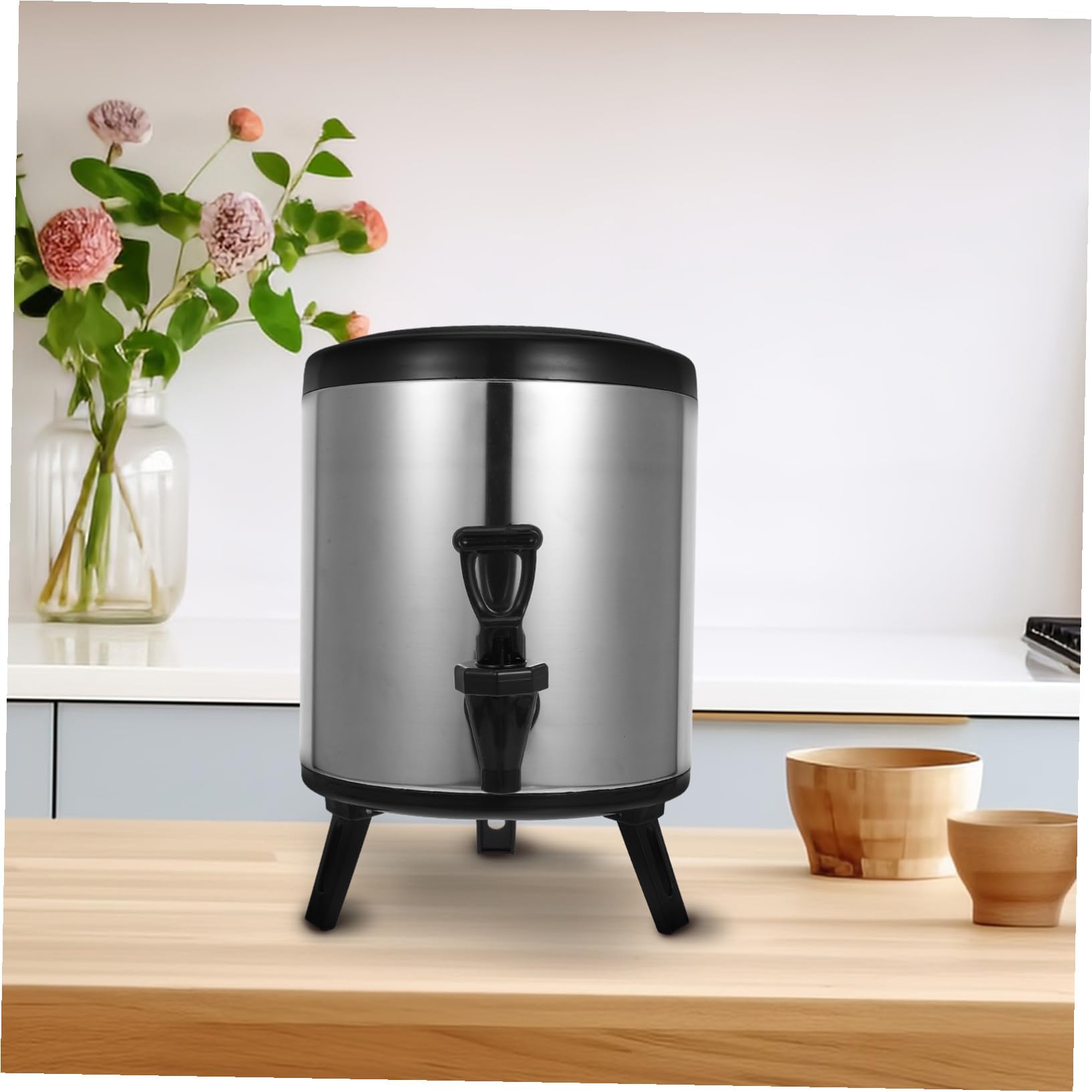 Cabilock Dispensador de Bebidas de Acero Inoxidable de Doble Capa para Bebidas Calientes y Frías para Catering y Eventos Comerciales Extracción Fácil y Alta Resistencia la Corrosión