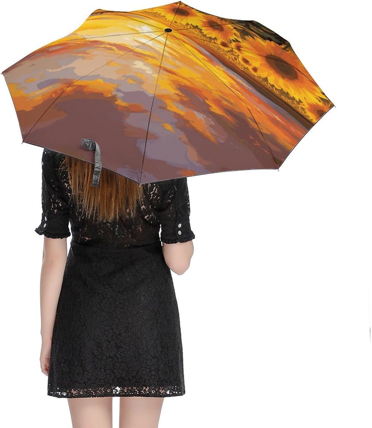 Automatic Folding Umbrella Windproof Travel Umbrella image 5