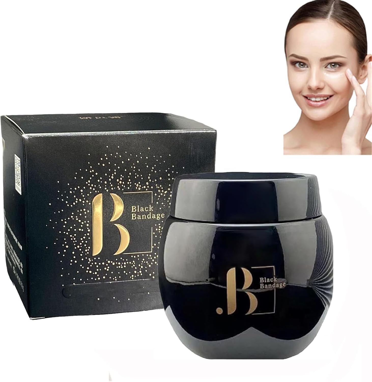 Black Bandage Hyaluronic Acid Active Peptide AntiWrinkle Cream, Black