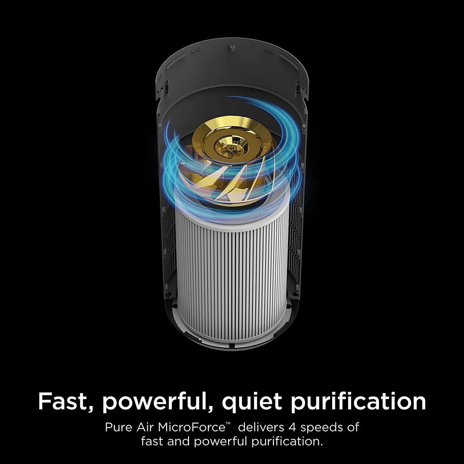 Shark Air Purifier for Home Large Room, Clean Sense Technology, HEPA Air Filter, 1000 Sq Ft, Removes 99.98% of Dust & Allergens, HP201 (Renewed)