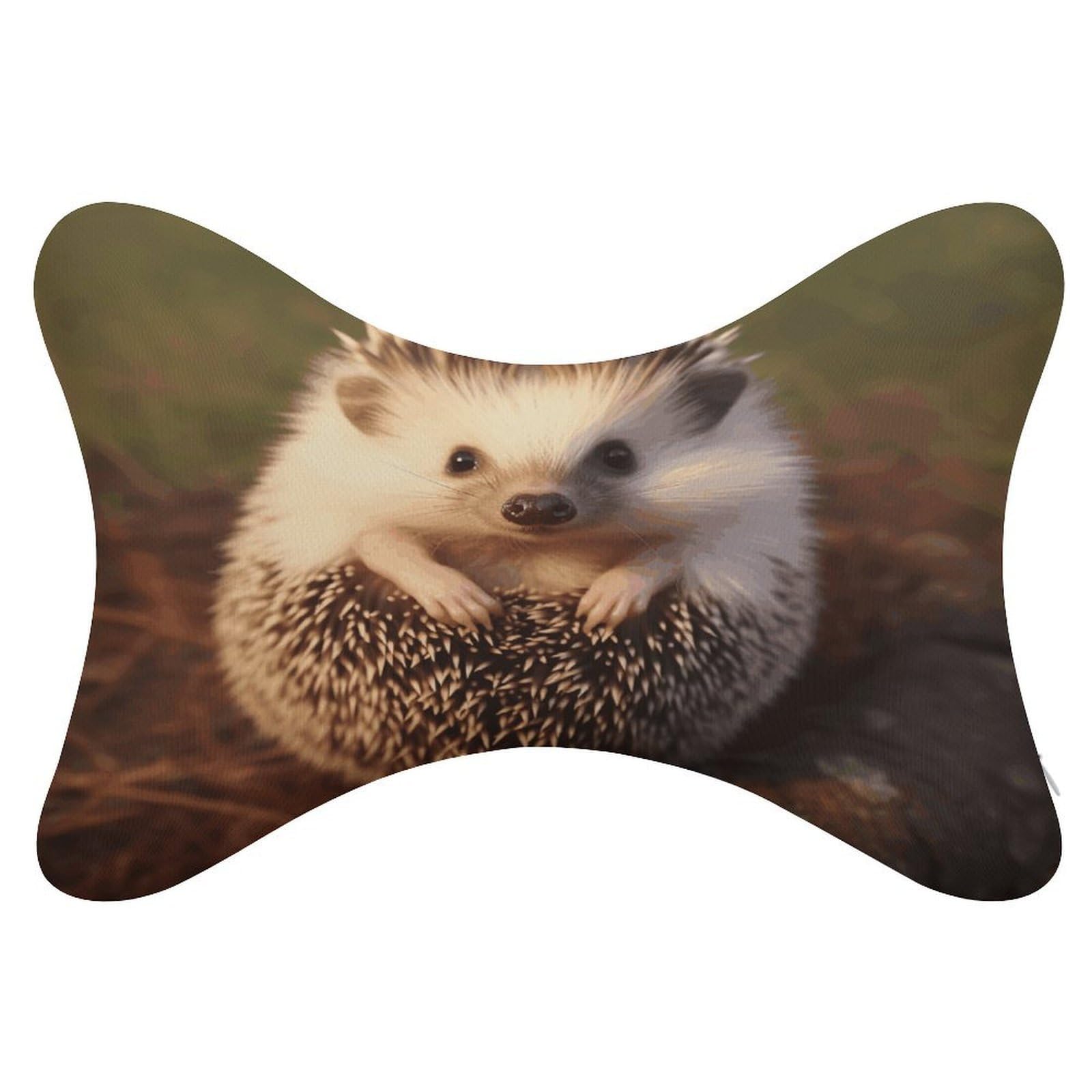VstaDank Hedgehog Car Neck Pillows 2 Pack Removable Ergonomic Cervical Support Pillow Fashion Cozy Bone Shaped Pillows Soft Car Headrest Pillow for Office Airplane Most Car