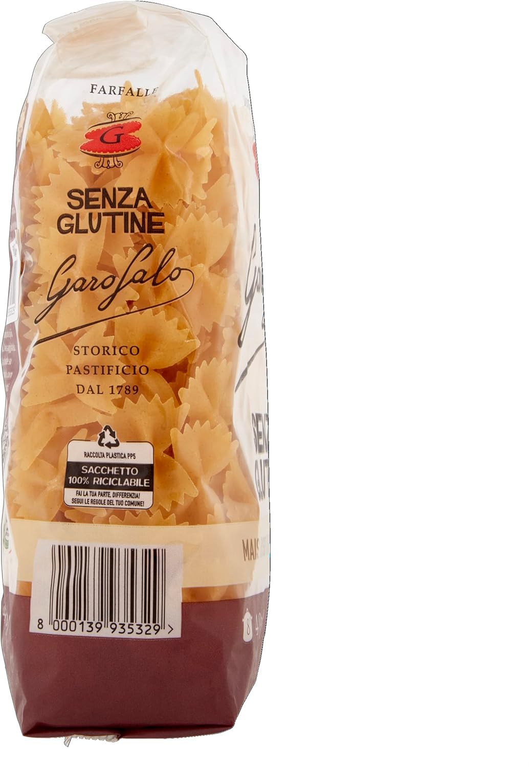 Italian Gourmet Farfalle Pasta italiana glutenfrei 24 x 400g Mais Quinoa | Senza glutine, aus Vollkornreis; formato farfalla per insalate fredde, hält, Gesamtnettogewicht 9,6 kg + Kostenlos Polpa 400g