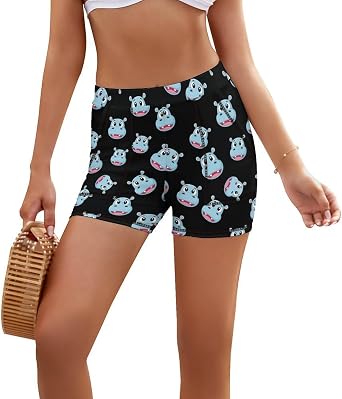 Biker Shorts for Women, Seamless Breathable Soft Yoga Shorts Tummy Control and High Waist for Cycling Running