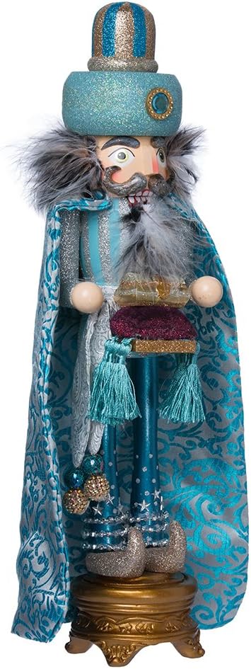 Hollywood Nutcrackers Kurt Adler Hollywood King Nutcracker, 18-Inch, Turquoise