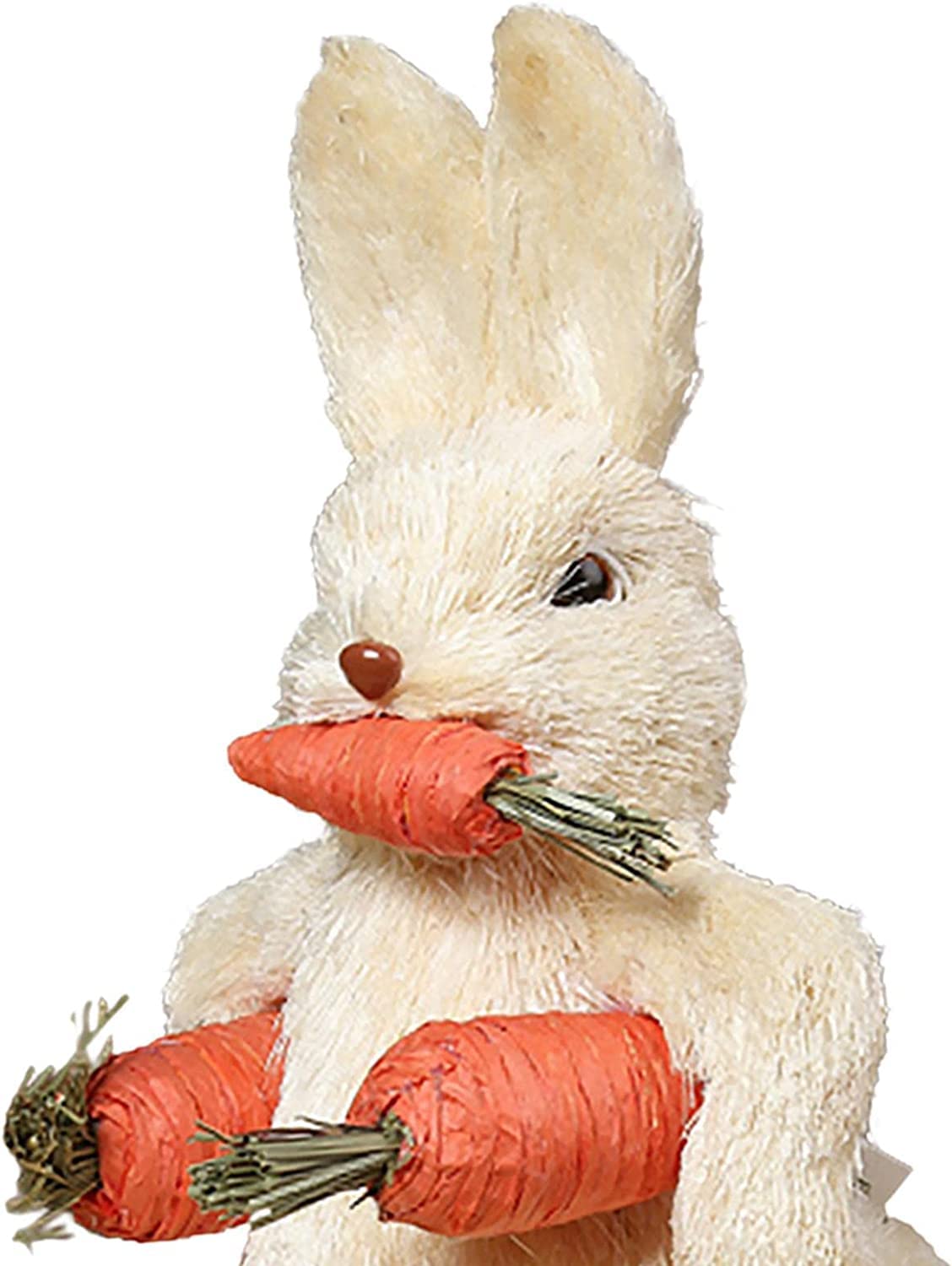 Statuetta di animali Ornamenti for la decorazione dell'home office, Simpatico coniglietto di Pasqua Figure di animali in piedi Statue artigianali for ornamenti da giardino primaverili di Natale