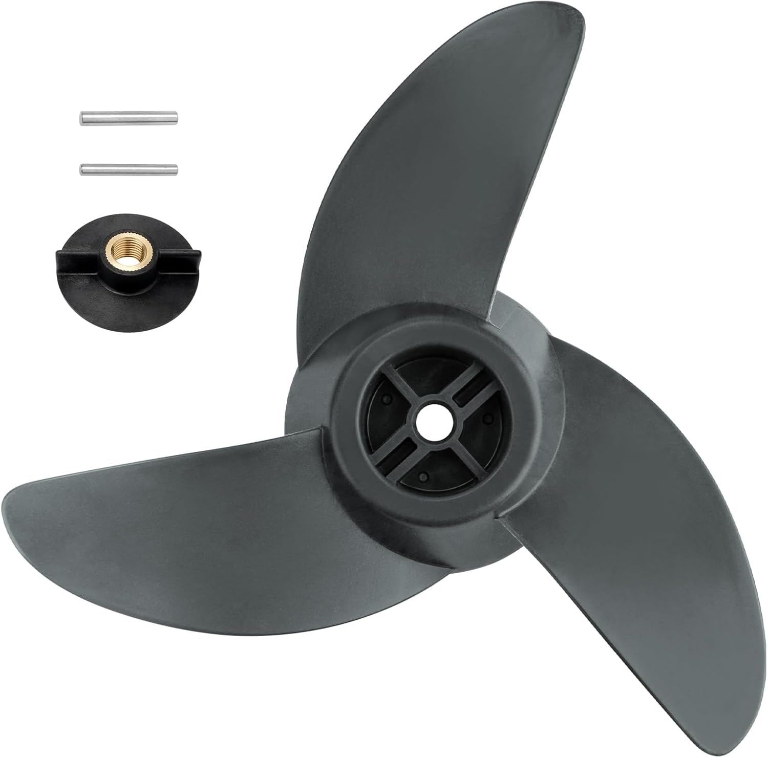 Trolling Motor Propeller Three-Blade Replacement for Motorguide Machete III Propeller, 3.5-Inch Hub Small Boat Motor for MotorGuide R3 55lb,W55,Xi5 36v,75 Wireless Trolling Motor