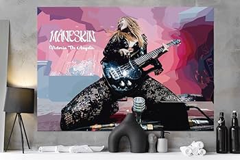 Amazon.co.jp: マネスキンヴィクトリア・デ・アンジェリスPOPアート