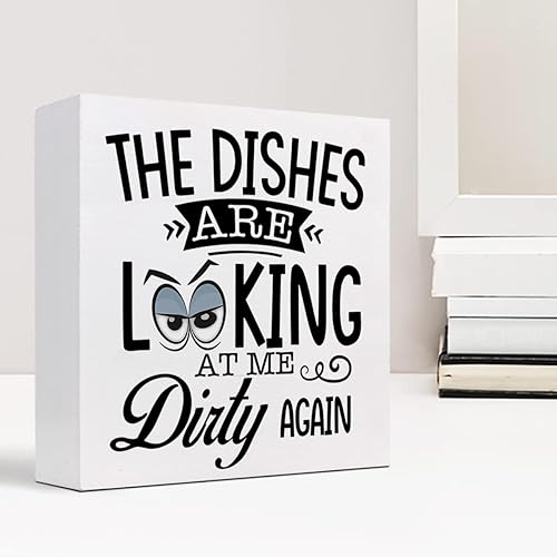 Miniatura 12 de z-crange Caja de madera con texto en inglés "I Love You to Peaches" para decoración de escritorio, divertido letrero de madera para casa de campo