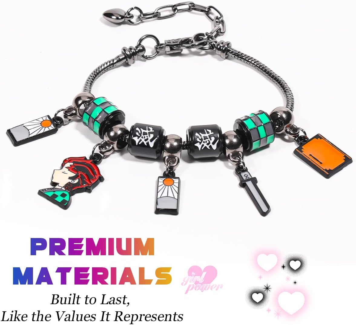 AICase for Demon Merch Slayer Gifts Inspired Bracelets Sword Cosplay