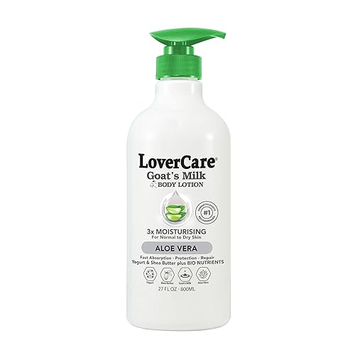Miniatura 1 de Lovercare Loción Corporal de Leche de Cabra para Piel Seca Aloe Vera 27.05 oz (27.1 fl oz) - Solo…
