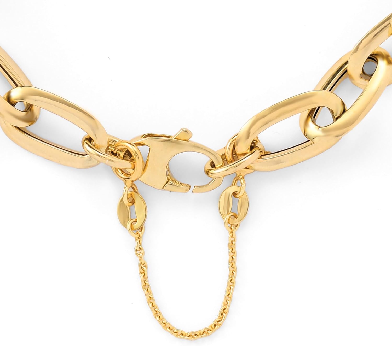 Ross-Simons 1.1mm 14kt Yellow Gold 2 inches Safety Cable Chain