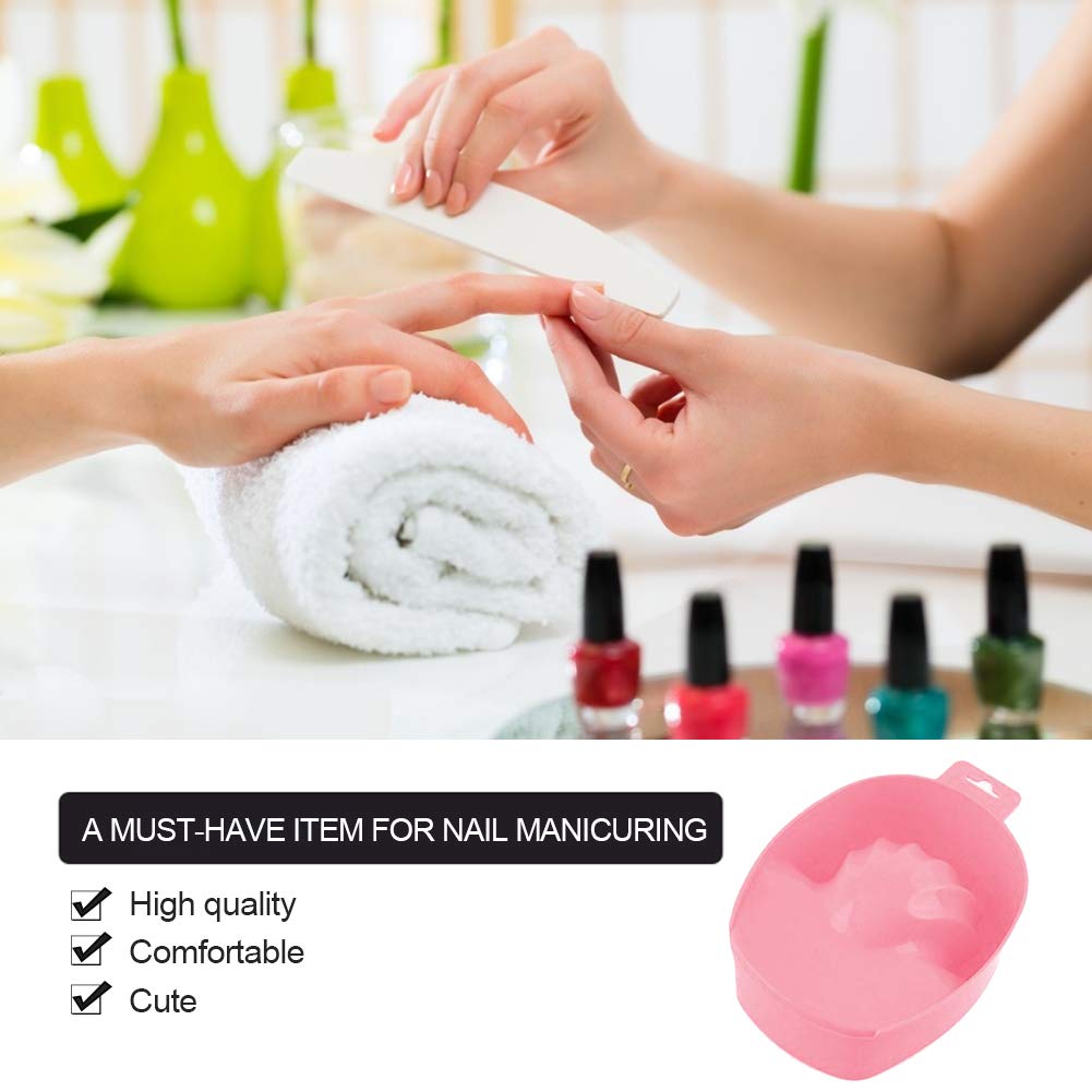 Nail Art Tips Hand Wash Soak Bowl Tray Polish Treatment Remover Manicure Spa Tool()