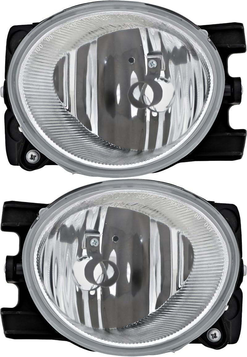 JP Auto Fog Light Lamp Compatible With Honda Pilot 2009 2010 2011 Driver Left And Passenger Right Side Pair Set