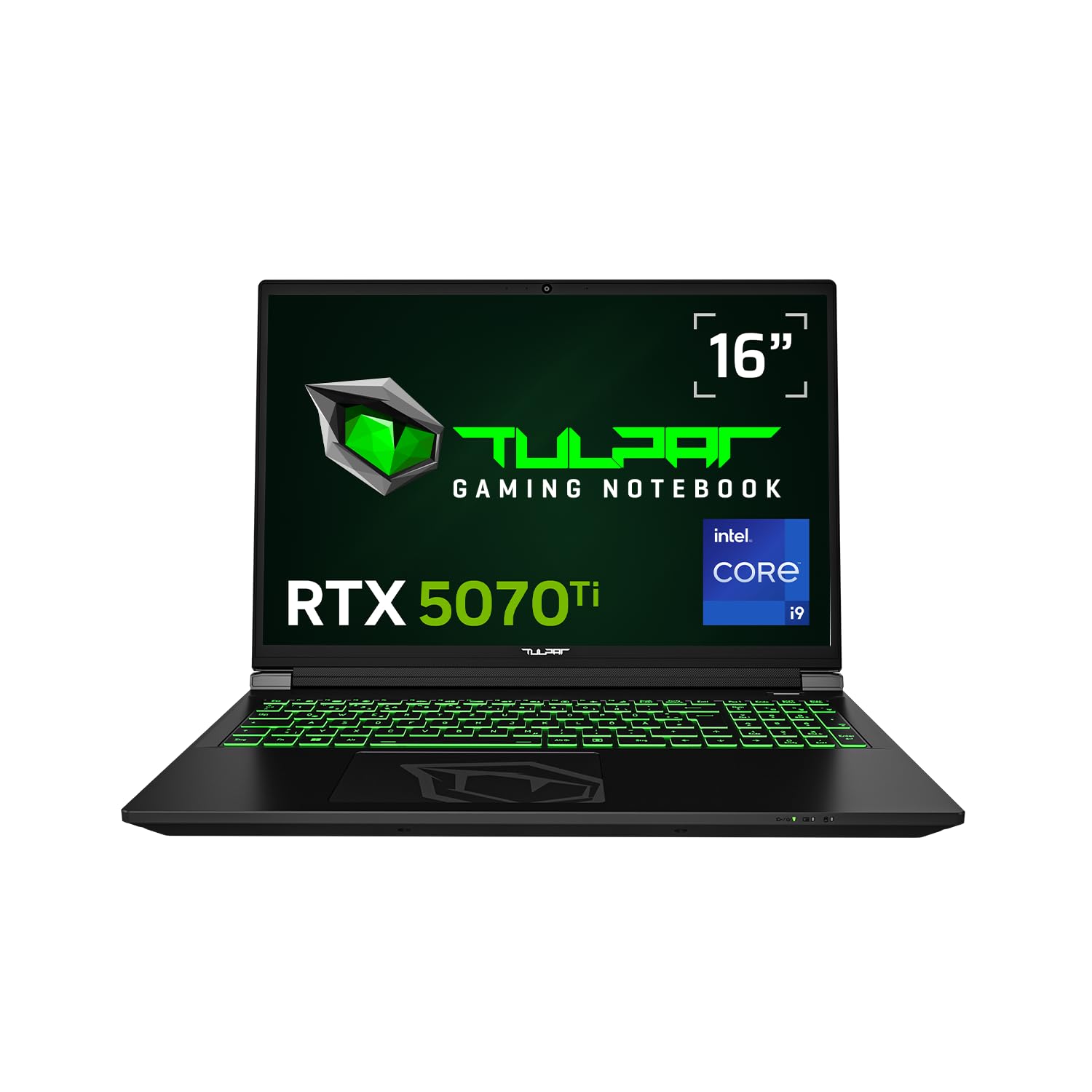 TULPAR T6 V3.8.2 Gaming Laptop | 16'' QHD+ 2560x1600 180HZ IPS LED-Display | Intel Core i9 14900HX | 32 GB RAM | 500 GB SSD | RTX 5070 Ti | Windows 11 Gaming Notebook