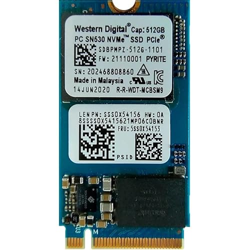 ist computers PC SN530 512GB M.2 2242 42mm NVMe PCIe Gen 3 x 4 TLC SSD (SDBPMPZ-512G) ノートパソコン Ultrabook タブレット用交換用スペアパーツ - 内蔵ソリッド