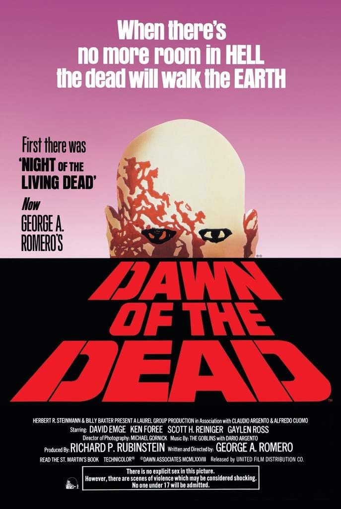 HSE Dawn of The Dead George A. Romero's 24x36 Poster