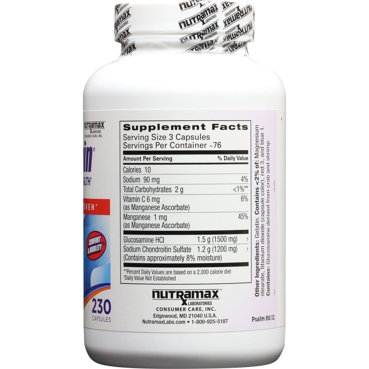 Cosamin DS Double Strength Joint Care (230 Capsules)